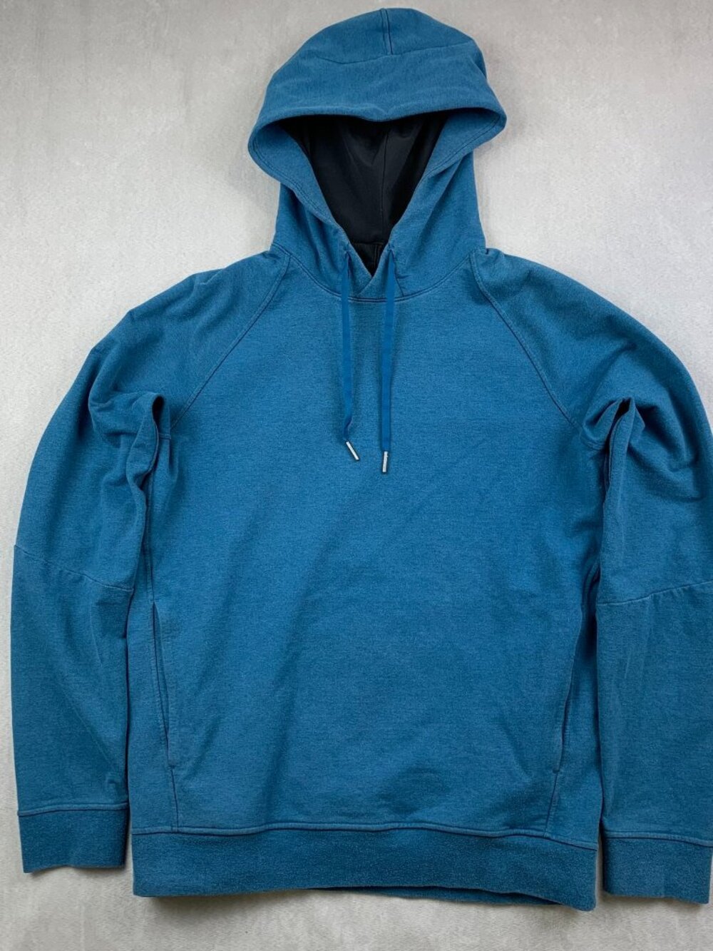 Lululemon Mens Sweater Medium Blue City Sweat Pullover Hoodie Long Sleeve M3ATLS